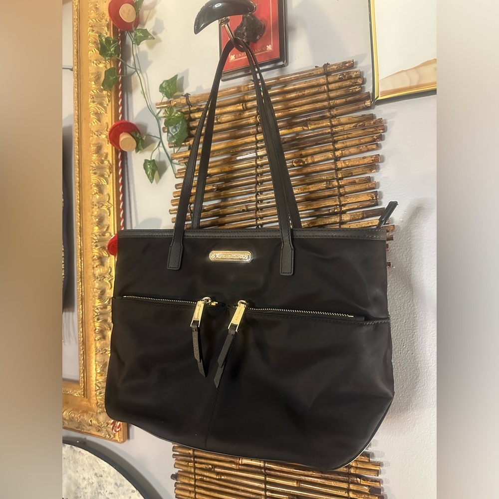 MICHAEL Michael Kors Purse, black and gold tone